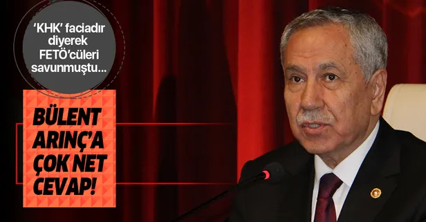 Kabine toplantısı sonrası flaş Bülent Arınç açıklaması! 'KHK' faciadır diyerek FETÖ'cüleri savunmuştu...