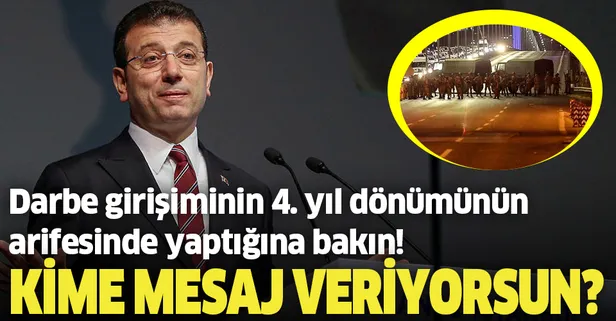15 Temmuz Derneğinden İBB ile olan protokolün sonlandırılmasına ilişkin açıklama: Darbe girişiminin 4. yıl dönümünün arifesinde servis edilmesi manidar