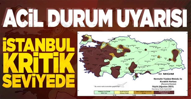 Kuraklık haritası | Meteoroloji Ağustos Ayı Kuraklık Analiz raporlarını yayımladı! Acil durum uyarısı yapıldı