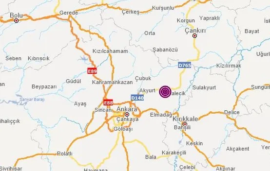 Son dakika: Ankara'nın Akyurt ilçesinde 3,7 büyüklüğünde deprem | AFAD, Kandilli son depremler...-1