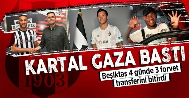 4 günde 3 forvet transferini bitiren Beşiktaş, oluşturduğu kadroyla parmak ısırtıyor