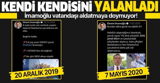 CHP’li Ekrem İmamoğlu’nun bir yalanı daha ortaya çıktı! Kendi kendisini yalanladı