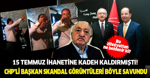 Son dakika: 15 Temmuz darbe girişimini kadeh kaldırarak kutlamıştı! İşte CHP'li Recep Gürkan'ın skandal görüntüleri hakkında savunması...