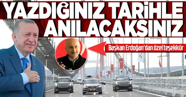 Başkan Erdoğan 1915 Çanakkale Köprüsü işçilerine seslendi: Yazdığınız tarih ile anılacaksınız