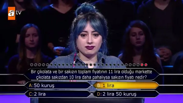 Kim Milyoner Olmak İster 785. son bölüme damga vuran matematik sorusu!-3