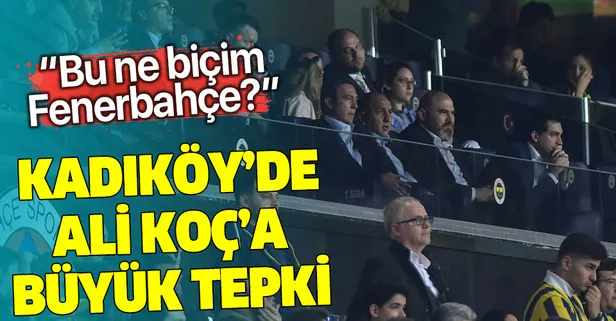 Kadıköy'de Başkan Ali Koç'a büyük tepki