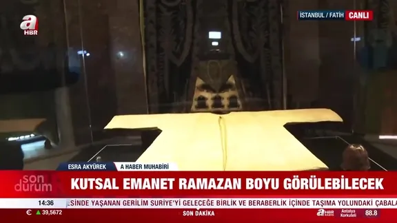 Hırka-i Şerif ziyarete açıldı!