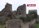 İstanbul'da tarihi sur çöktü