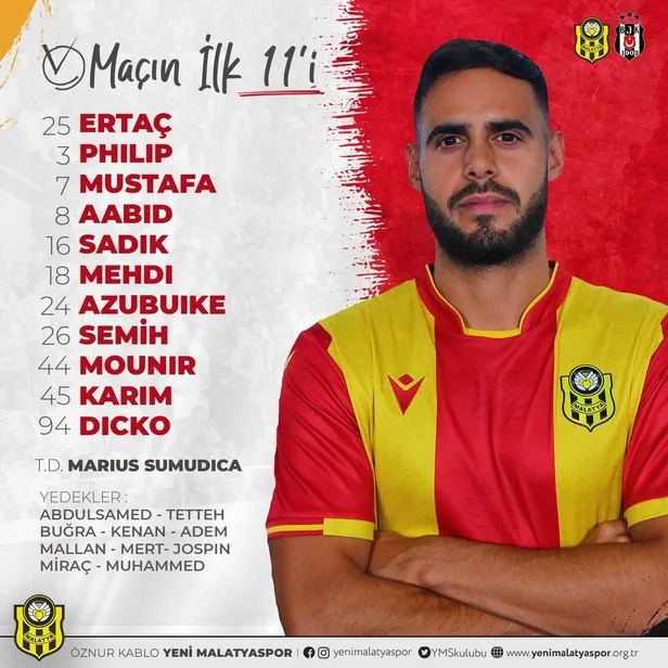 Kartal Malatya'da 2 puan bıraktı! Öznur Kablo Yeni Malatyaspor 1-1 Beşiktaş (MAÇ SONUCU-ÖZET)-12