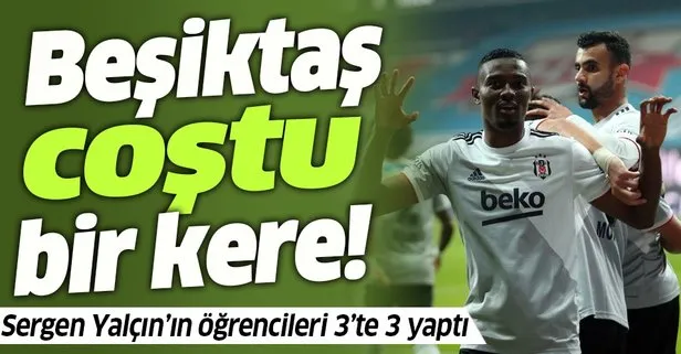 Başakşehir’in ardından Fenerbahçe’yi yenen Beşiktaş Kasımpaşa’yı da evinde üçledi