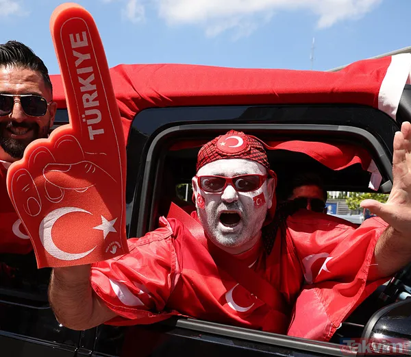 Türkiye-Portekiz maçı öncesi Türk taraftarlar Dortmund'u adeta kırmızı beyaza boyadı | Filistin yine unutulmadı - 29