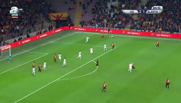 Galatasaray 3-1 Alanyaspor (Galatasaray'ın 3. golü penaltı izle | Adem Büyük)