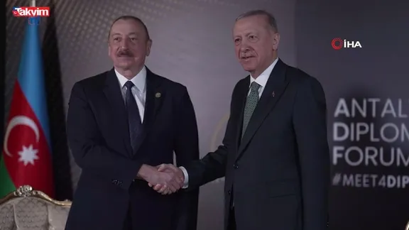 Başkan Erdoğan Aliyev ile görüştü!