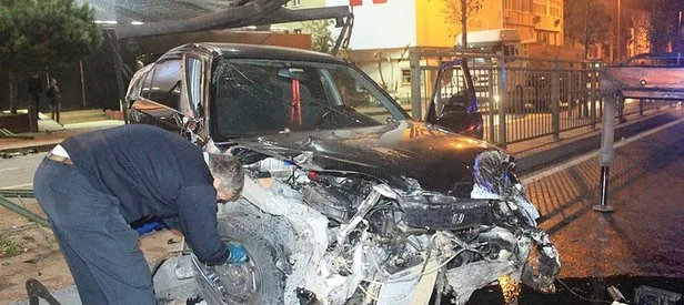 Beşiktaş’ta feci kaza!
