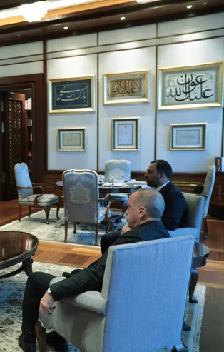 Başkan Erdoğan Dünya Şampiyonu Rıza Kayaalp'i böyle izledi