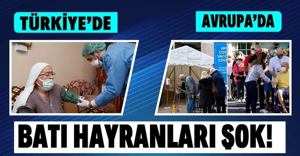 Avrupa’da yaşlılar aşı merkezlerinde kuyruk oluştururken Türkiye’de 90 yaş ve üzeri vatandaşlar için evde aşılama başladı