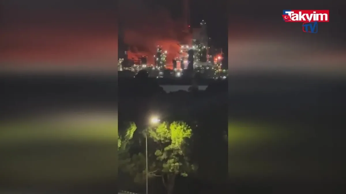 İzmir Tüpraş Rafinerisi’nde patlama