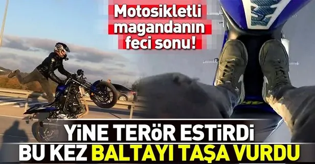 Tuzla’da motosikletle terör estiren magandanın feci sonu!