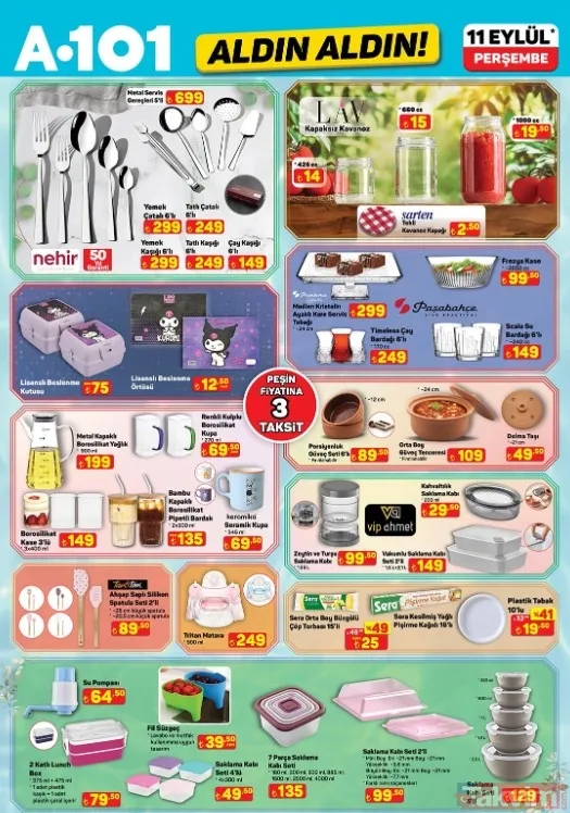 11 Eylül A101 aktüel kataloğu 2025: Bu hafta çarşaf, doğrayıcı, ayakkabılık indirimde - 6