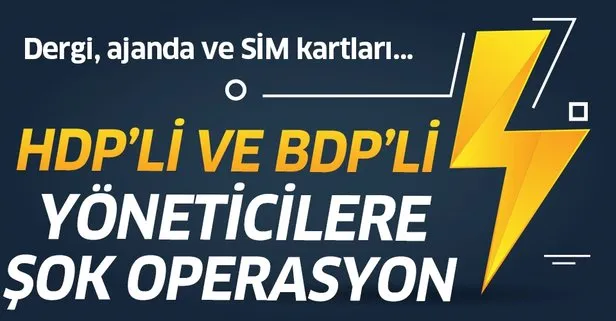 Son dakika: Diyarbakır’da terör operasyonu! HDP ve BDP’li isimler gözaltında