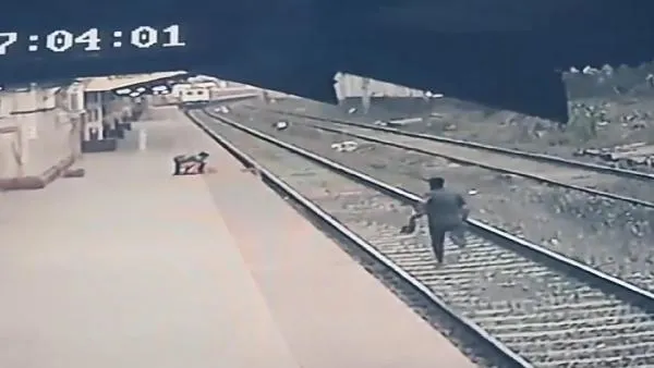 Tren istasyonunda zamanla yarış! İstasyon çalışanı raylara düşen çocuğu ezilmekten son anda kurtardı-3