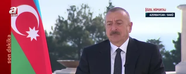 Son dakika: Azerbaycan Cumhurbaşkanı İlham Aliyev A Haber’de: Biz sivillere ateş açmadık, öcümüzü harp meydanında alacağız
