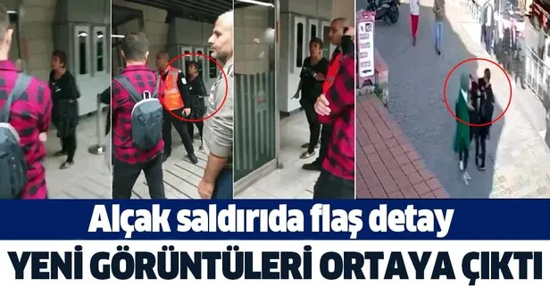 Karaköy’de başörtülü kızlara saldıran provokatör kadının yeni görüntüleri ortaya çıktı! Daha önce de aynısını yapmış