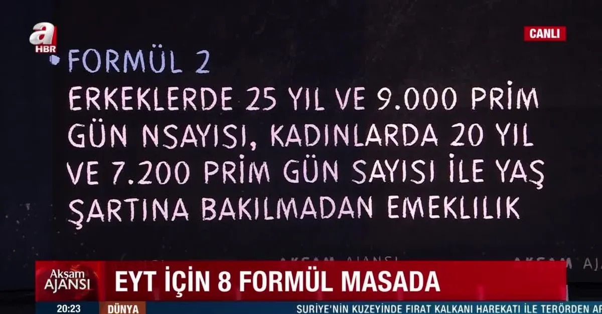 EYT için 8 formül masada!