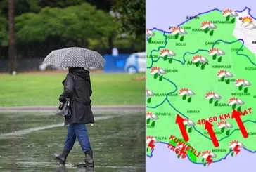 Meteoroloji’den 36 ile alarm! Alçak basınç etkisi başlıyor: Sağanak, fırtına ve dondurucu soğuk 3 gün sürecek! İstanbul, Antalya...
