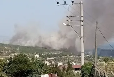 Kocaeli'nin Gebze ilçesinde TÜBİTAK ormanlık alanında yangın