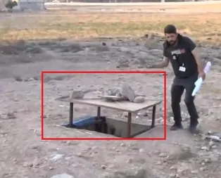 PKK/YPGli teröristlerin asansörlü tünelleri görüntülendi