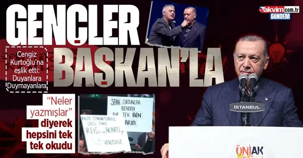 ÜniAK FEST’te gençlerden Başkan Erdoğan’a büyük destek! Cengiz Kurtoğlu sürprizi...