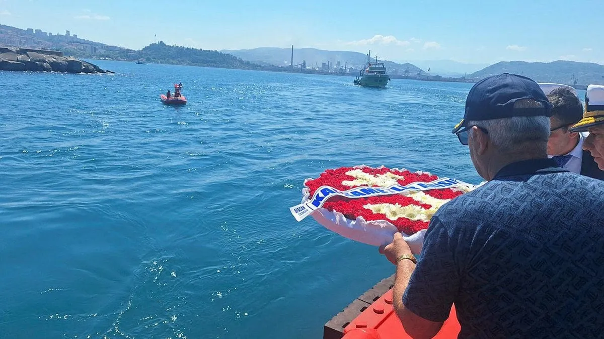 Batan Kafkametler gemisinin 5 mürettebatı Kabotaj Bayramı'nda anıldı