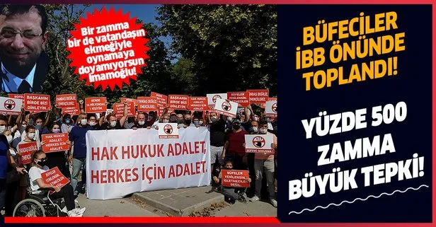 Büfecilerden İBB'ye kira zammı protestosu!