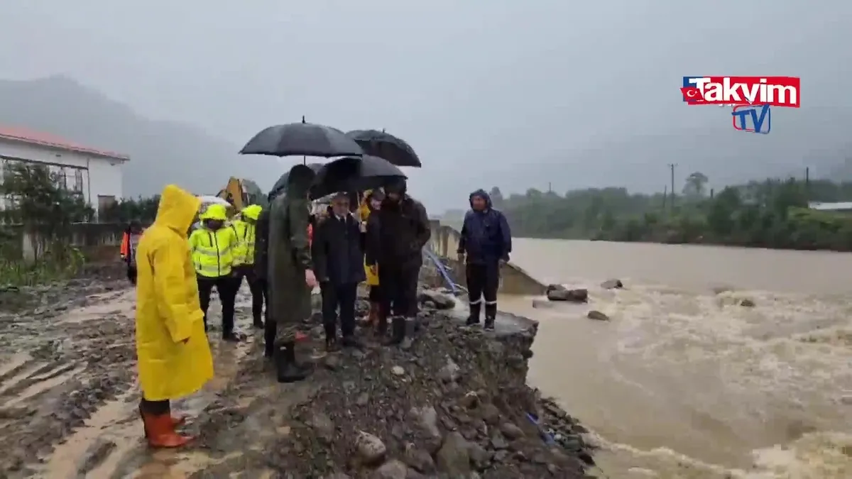 Artvin’de şiddetli yağış!