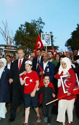 Cumhurbaşkanı Erdoğan köprüye böyle geldi
