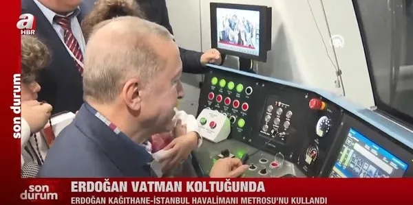 Başkan Erdoğan Kağıthane-İstanbul Havalimanı metrosunun vatman koltuğuna geçti! Metro ücreti ne kadar olacak?-2