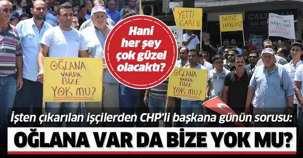 Torbalı'da işten çıkarılan işçiler eylem yaptı: Oğluna var da bize yok mu?