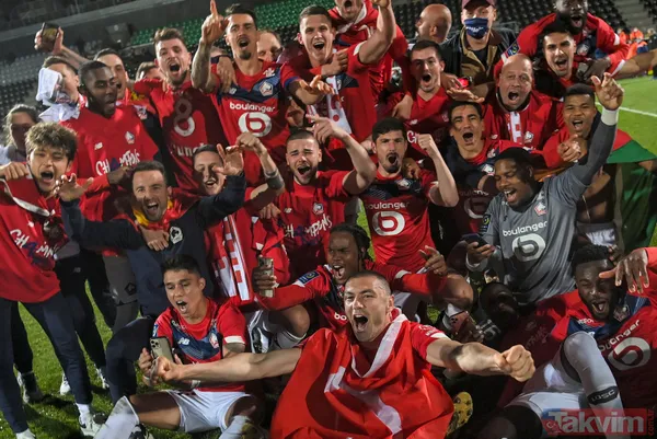 Şampiyon Lille'in kupası Bizim Çocukların elinde: Törende "Kral Burak Yılmaz" tezahüratları - 18