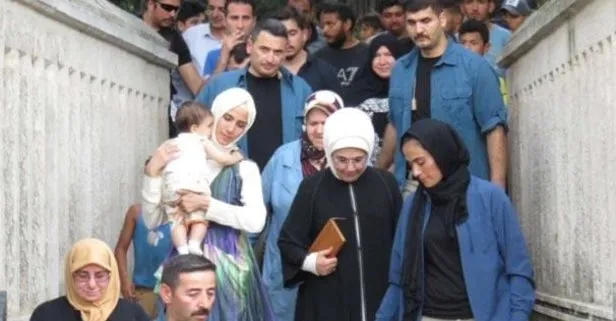 Emine Erdoğan aile kabristanını ziyaret etti