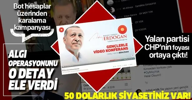 chp nin bot hesaplarla yaptigi dislike