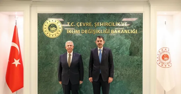 Çevre, Şehircilik ve İklim Değişikliği Bakanı Murat Kurum, Mansur Yavaş'ı kabul etti