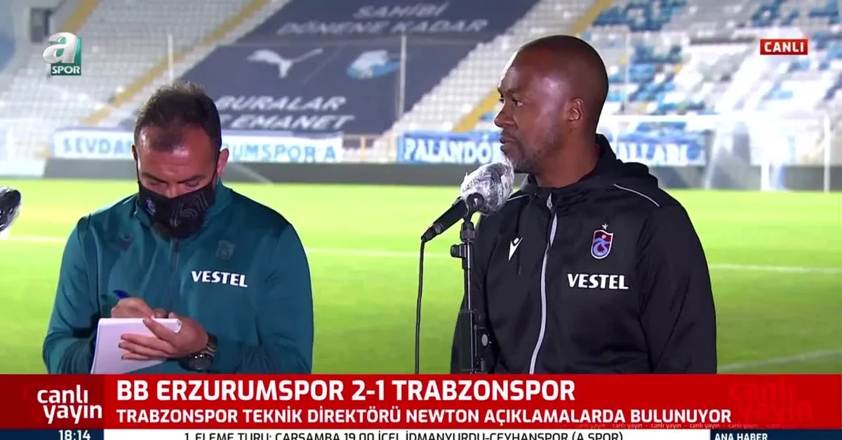 Trabzonspor Teknik Direktörü Newton: Umarım protestomuz anlaşılmıştır