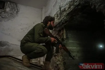 Tel Abyad’da YPG/PKK’lıların kazdığı tüneller ortaya çıkarıldı