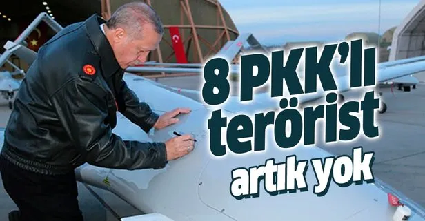 8 PKK’lı terörist hava harekatıyla etkisiz hale getirildi