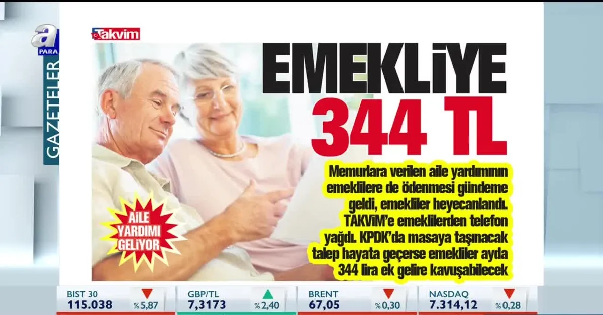 Emekliye 344 TL