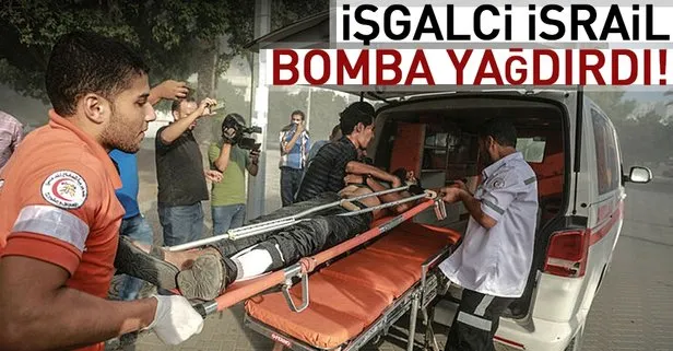 İsrail Gazze şehir merkezini bombaladı