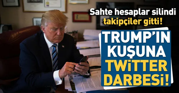 Takipçi sayısı düşen Donald Trump Twitter'ı suçladı