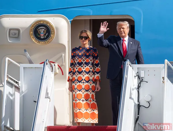 Beyaz Saray'da karalar bağlayan Ex First Lady Florida'da çiçek açtı: Melania Trump 27 bin TL'lik elbisesi ile dikkat çekti - 9