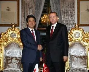 Erdoğan, Japonya Başbakanı Abe’yi kabul etti